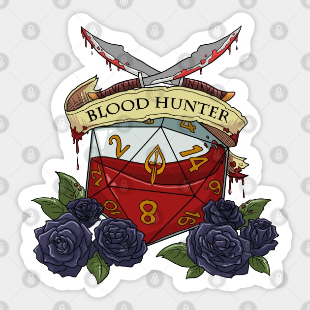 Dice Blood Hunter Sticker by Danielle_Mahaffey